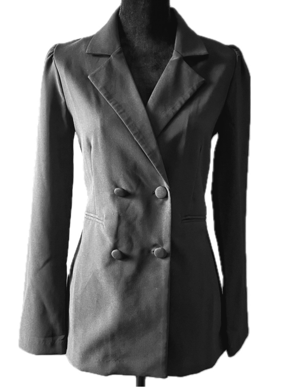 HAVE Los Angeles Women's Double-Breasted Black Blazer Jacket Size Medium
